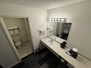 Pet Friendly Two Queen Beds- Bathroom Vanity Area